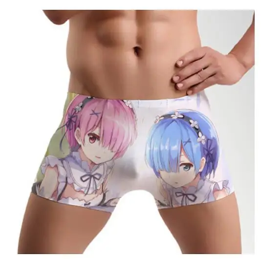 Re: Zero Hajimeru Isekai Seikatsu Ram Rem мужские трусы, мужское нижнее белье, начиная жизнь в другом мире, боксеры, трусы - Цвет: style13