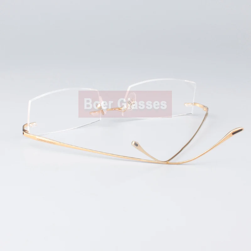 Очки мужские без оправы из чистого титана 9069(52 17 137)|brand eye glasses|eye glasseseye glasses brands |