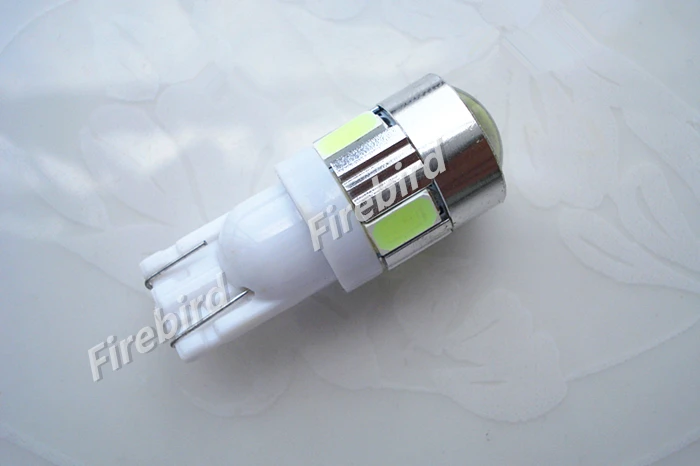 2 x T10/w5w/194 5630SMD бело желто желтая фотолампа со светодиодными линзами для номерного
