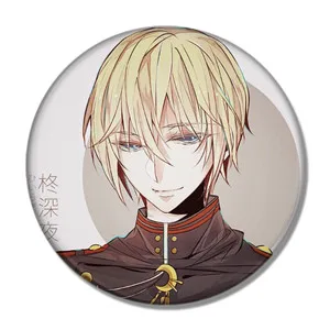 15 58 мм Серафим конца Owari No аниме Yuichiro Hyakuya Hiiragi Shinoa Kimizuki значки брошь булавки - Окраска металла: 15