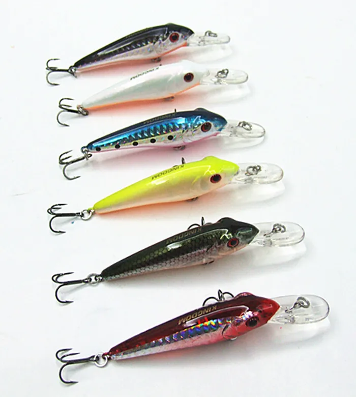 

7cm/7.8g Suspending Type Minnow Baits Fishing Baits Hard Bait Plastic Lip VMC Hook Multiple Colors