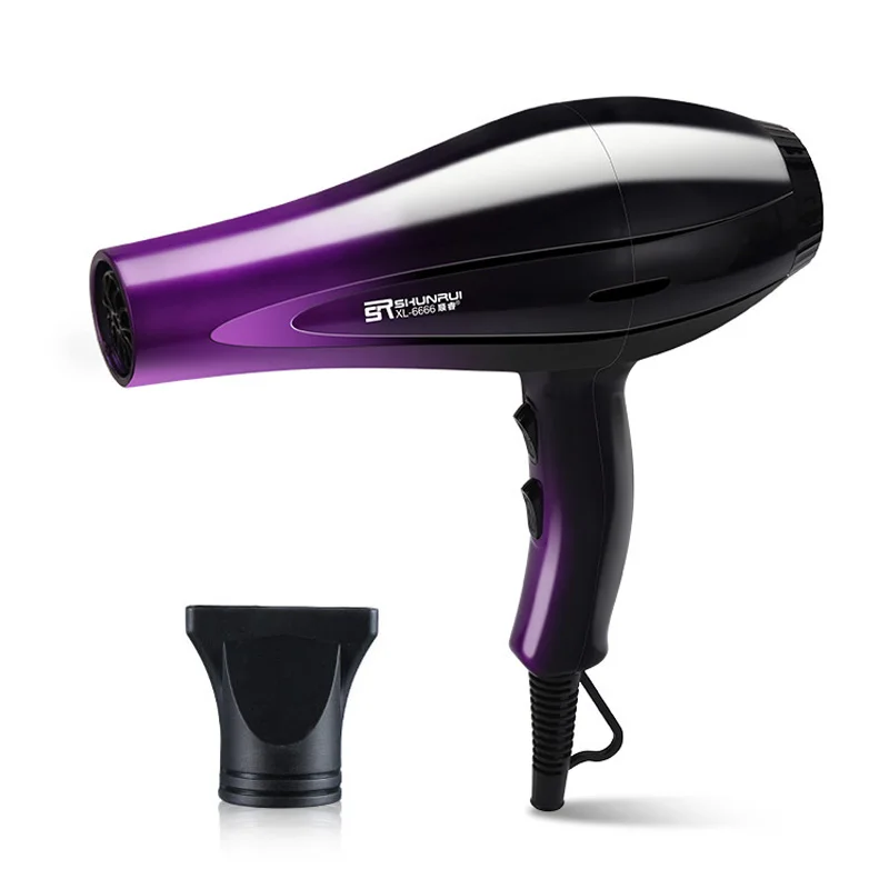 purple 2 in 1 Профессиональный фен для волос, высокая мощность, инструменты для укладки, фен, горячий и холодный фен, 220-240 В, мощный Фен D42 - Цвет: purple 2 in 1