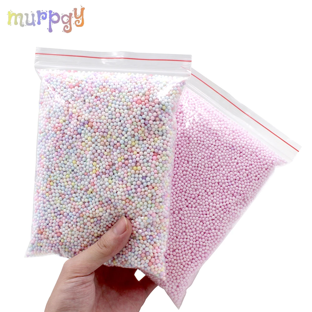 Биг-бэг дополнение для slime теплые Цвет Снег Грязь частиц DIY Аксессуары Подвески крошечные пены шарики слизи шары игрушки для лепки поставки