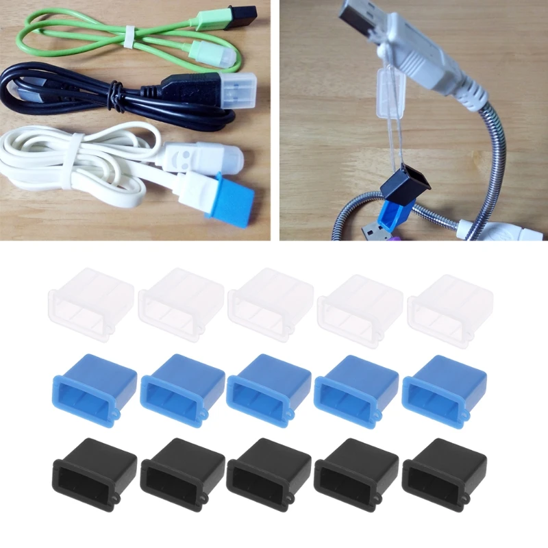 5 шт силиконовый USB тип A Мужской пылезащитный колпачок для защиты от пыли |