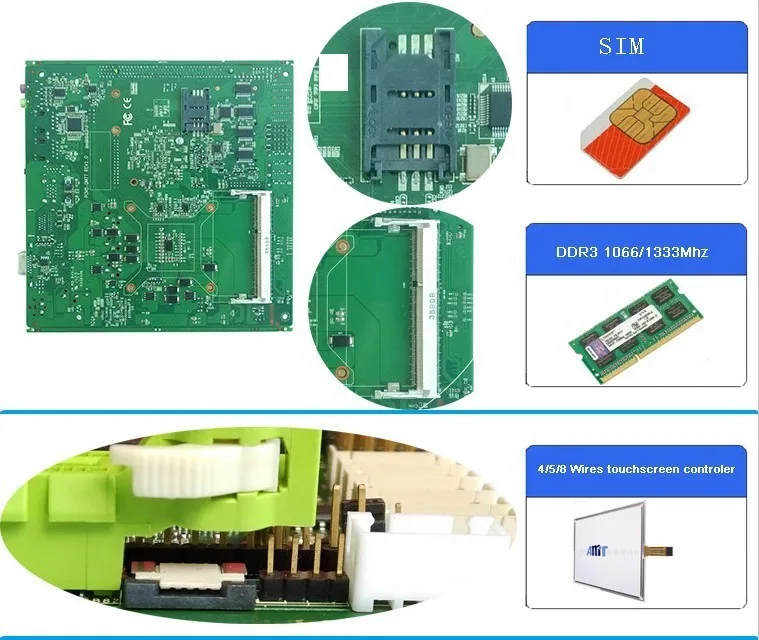 Intel core i7-3610QM тонкий клиентская материнская плата все в одном Материнская i3 i5 i7