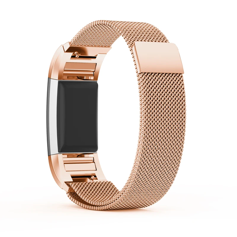 Mijobs магнитный браслет из нержавеющей стали Миланская петля для Fitbit Charge 2 сменный