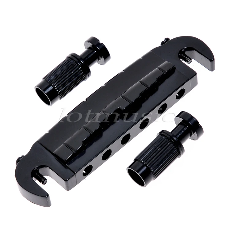 Седло гитара Мост Tailpiece С Запахом Wrap Around 6 Струны для Электрогитары Частей