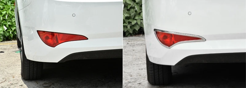 Для hyundai Solaris Sedan- задний противотуманный фонарь накладка ABS хром авто аксессуары 2 шт