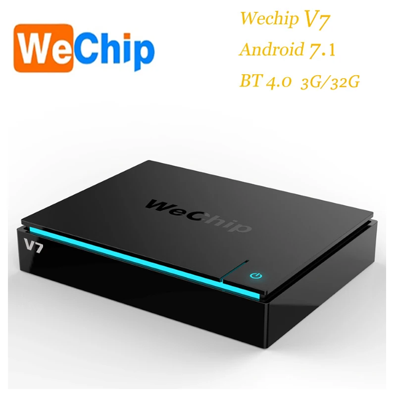 Wechip V7 Amlogic S-912 Восьмиядерный Cortex-A53 Android 7,1 Mali-T820MP3 3 ГБ+ 32 Гб двойной wifi BT tv BOX EU