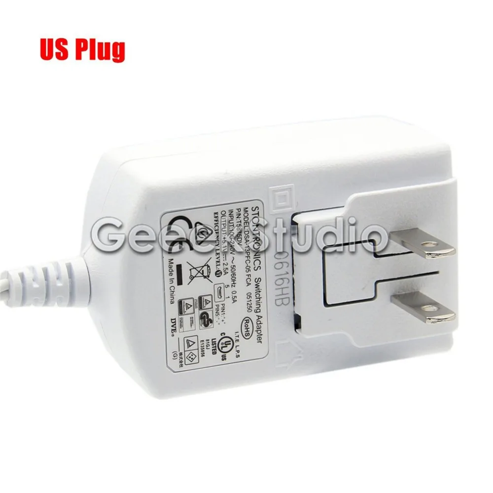 Официальный Raspberry Pi 3 источник питания 5 1 V 2.5A Micro USB зарядное устройство AU/US/EU/UK