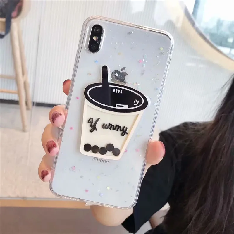 Чехол GYKZ с блестками и сыпучим песком для iPhone 6 6s XS MAX XR X 8 7 Plus чехол телефона 3d