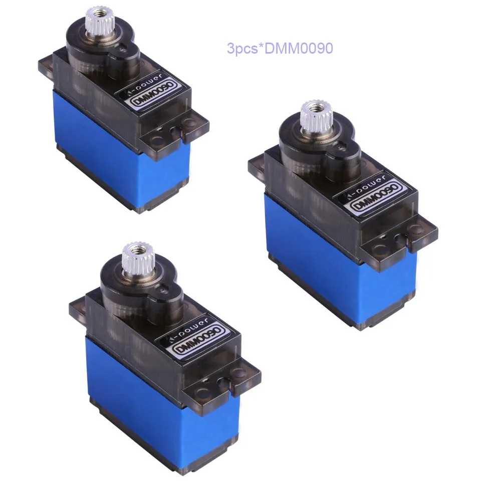 3 шт. K-power DMM0090 кг Крутящий момент металлическая Шестерня цифровой сервопривод MINI