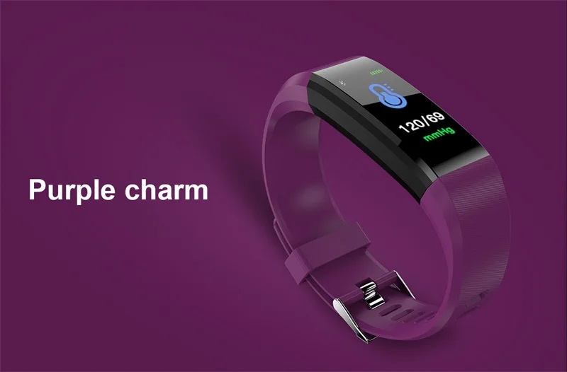 Smartch ID115HR плюс смарт браслет монитор сердечного ритма шагомер Фитнес трекер Smartband