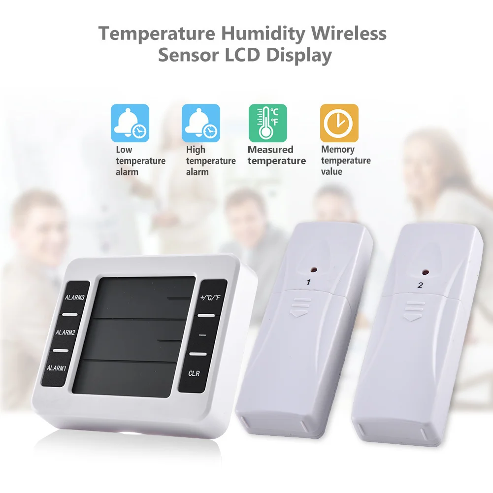 sn010 electronic thermometer wireless indoor outdoor weather station thermometer humidity digital wireless sensor lcd display free global shipping