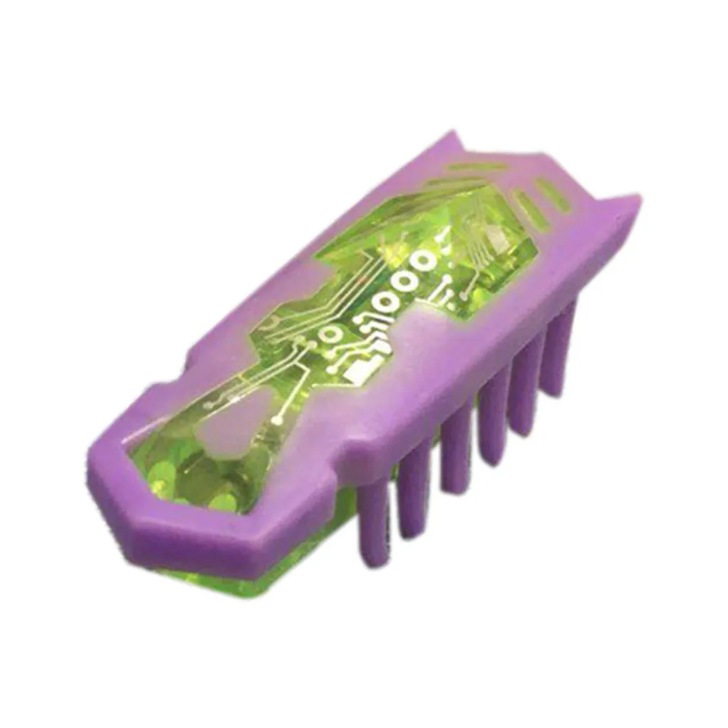 Purple Пластиковая мини забавная электрическая игрушка для кошек, робот-шестигранник, Каттен, шестигранный жук, электронные игрушки для домашних животных, котенок, интерактивные игрушки для кошек - Цвет: Purple