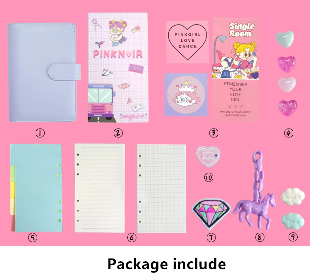 DIY блокнот рубанок Kawaii Bullet Journal Дневник для девочек Органайзер красочная книжная заметка для студентов ежедневный Еженедельный план канцелярские подарки