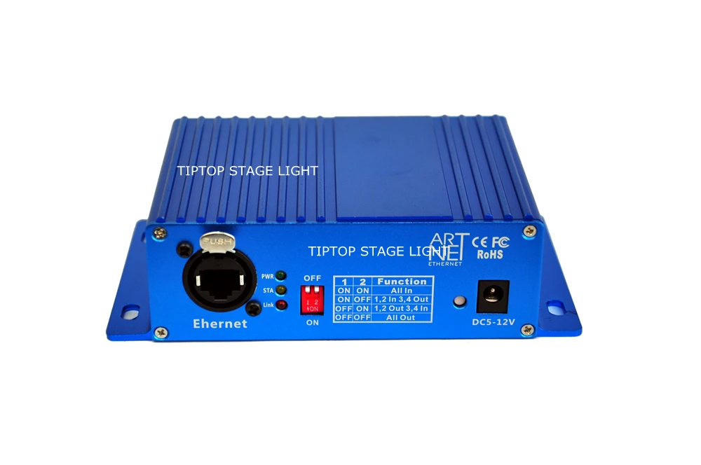 TIPTOP TP D16 ArtNet DMX 4 четырехсторонний двунаправленный преобразователь гнездовой 3PIN XLR