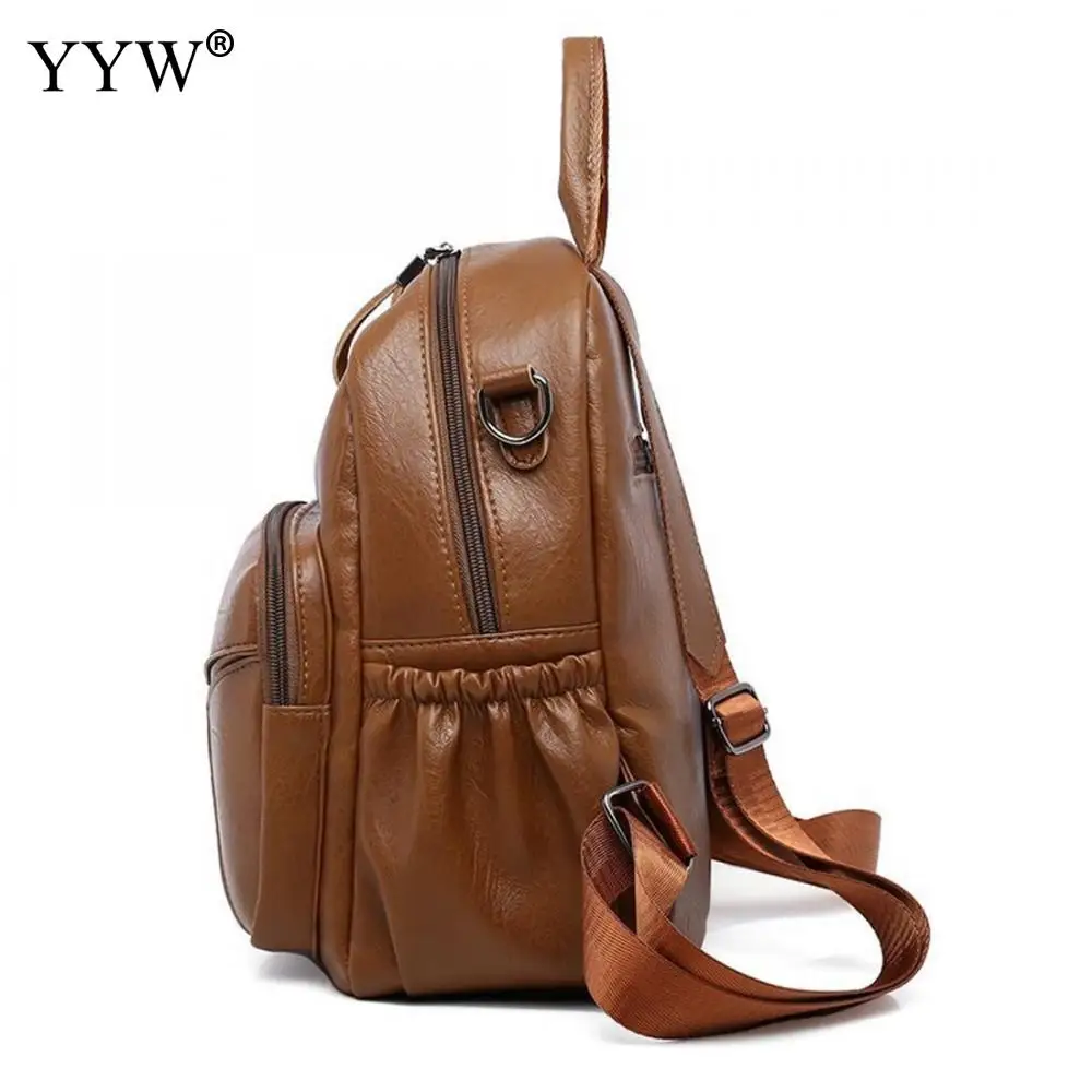 Винтажный кожаный рюкзак в стиле ретро для мужчин вместительная школьная сумка