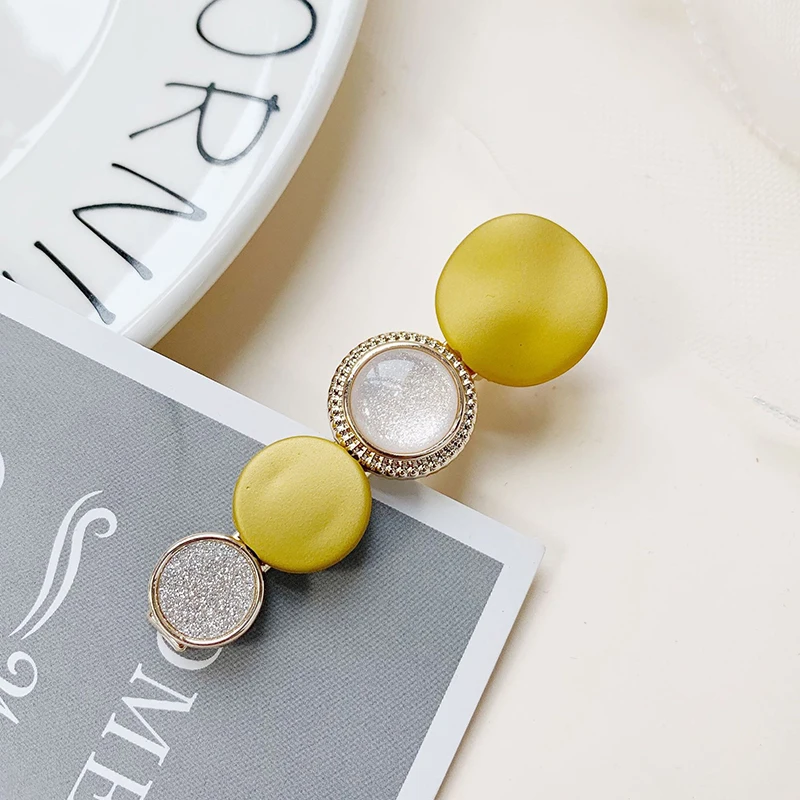 Новая мода Ins девушки акриловые геометрический блестящая шпилька Сладкий ободок