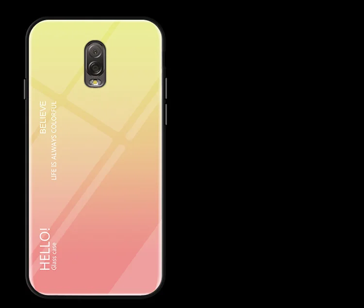 Чехол для samsung galaxy C8, роскошный жесткий защитный чехол из закаленного стекла с градиентом для задней крышки, чехол для samsung galaxy J7 Plus, чехол для телефона - Цвет: style 03