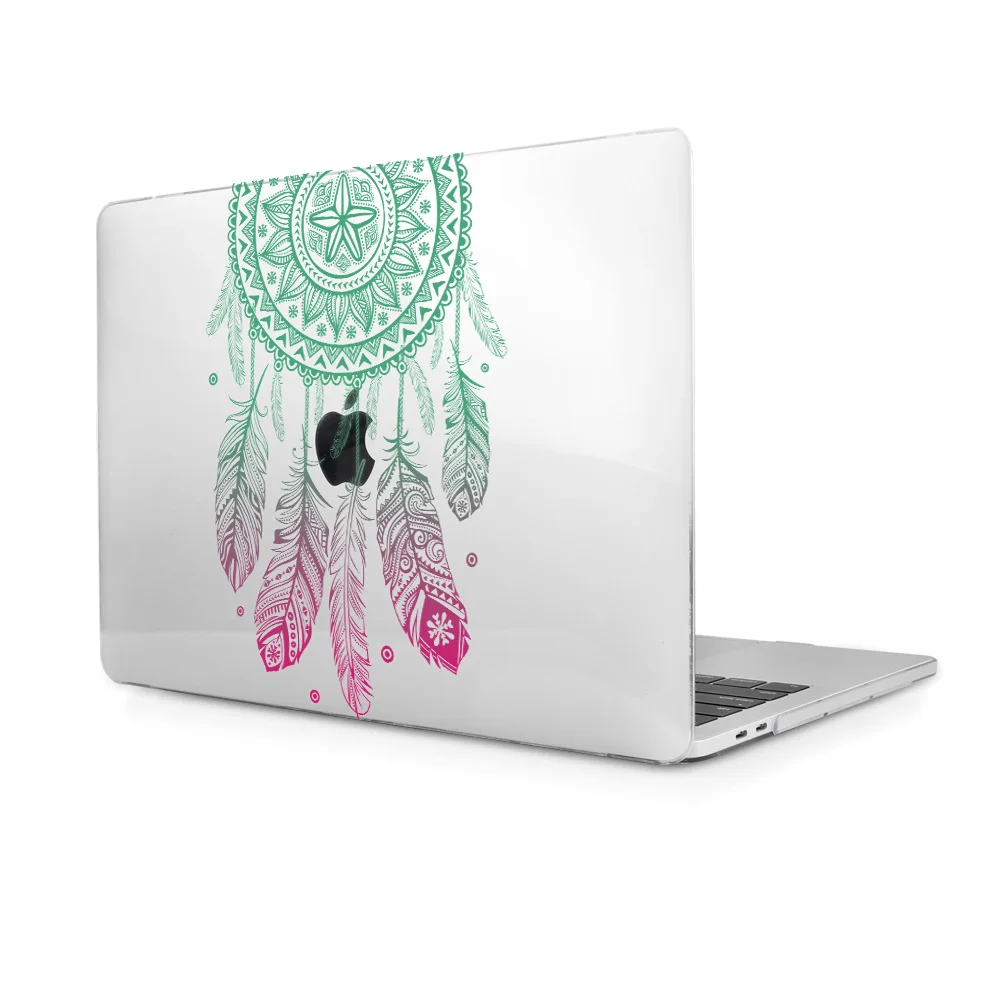 M344 Чехол для ноутбука Gradent Green Dream Catcher для Apple Macbook Pro retina 12 13 New Air 11 13 с сенсорной панелью retina ID A1466 A1932 - Цвет: M344