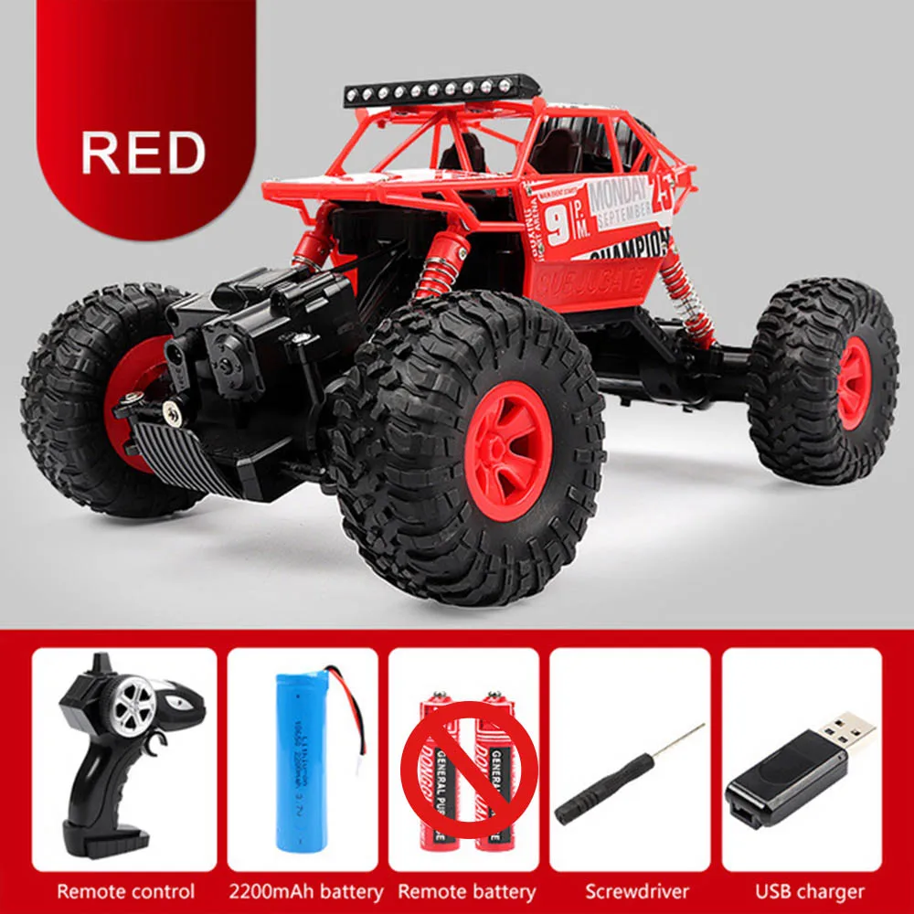 pvc Радиоуправляемый автомобиль 2,4G 4CH Rock Crawlers, вождение автомобиля, Бигфут, автомобиль с дистанционным управлением, модель автомобиля, внедорожный автомобиль, игрушка WLtoys drift - Цвет: pvc