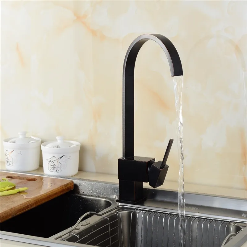 Классические готовые смесители ORB полированный Поворотный кухонный кран из