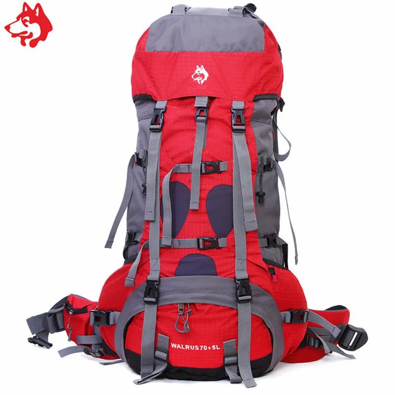 Спортивная сумка для активного отдыха 75 л красный/синий/желтый л|sport bag|high qualitybackpack