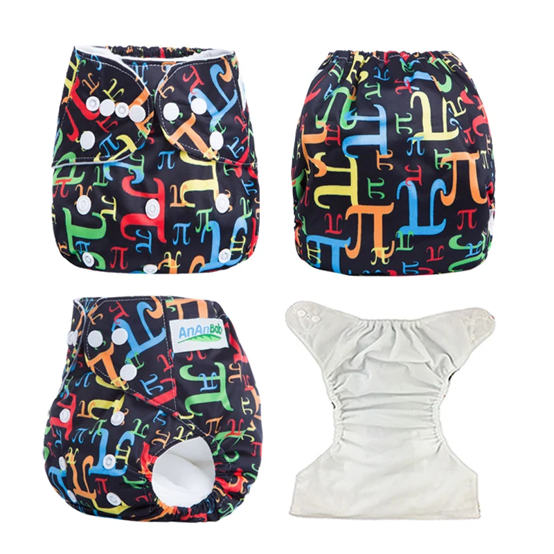 AnAnBaby Sugar Skull детская Пеленка из моющейся ткани, водонепроницаемые детские подгузники, многоразовые тканевые подгузники для детей 0-2 лет, 3-13 кг, серия G