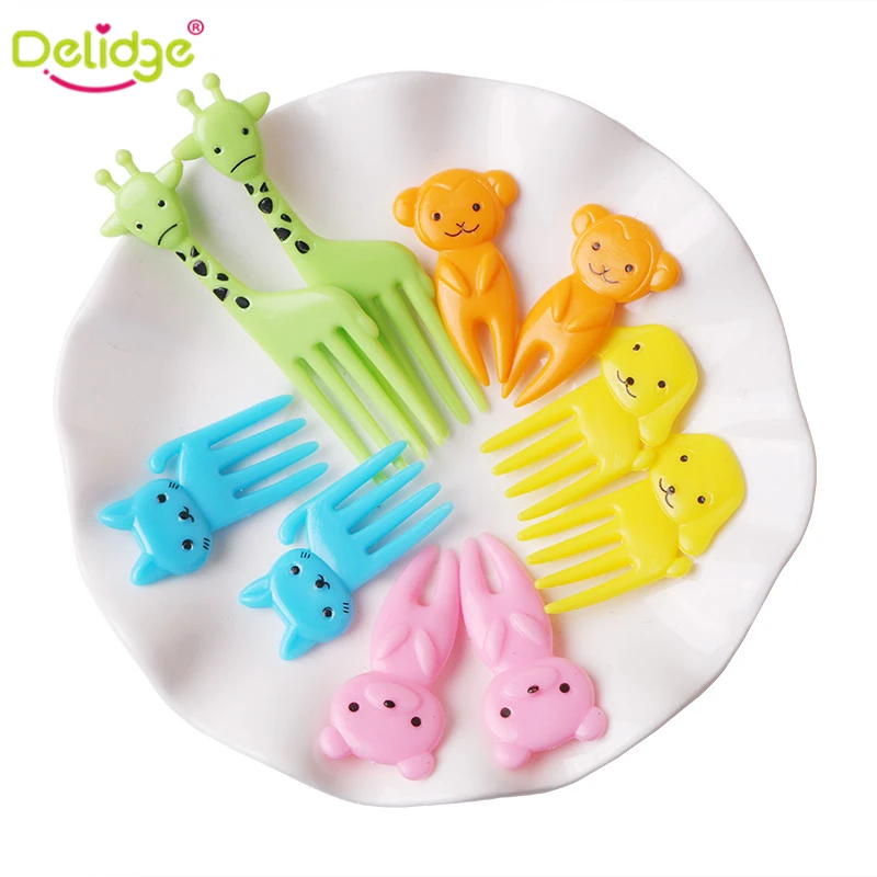 Delidge искусственные фрукты вилка пластиковая Ферма для животных мини фруктов с
