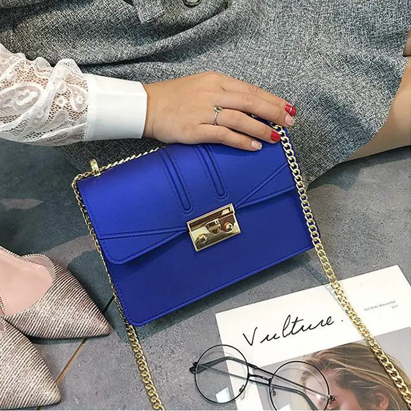 Handbag blue Новые женские сумки-мессенджеры роскошные сумки женские сумки высокого качества дизайнерские модные сумки на плечо женские сумки из искусственной кожи - Цвет: Handbag blue