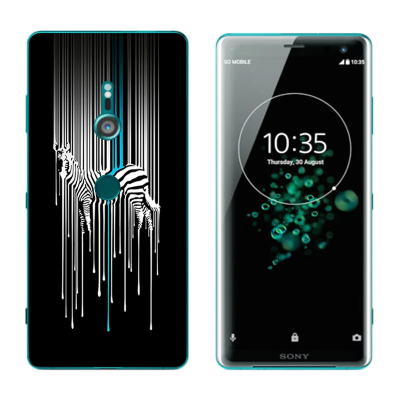 for Sony Xperia XZ3 Phone Case 6.0&quot Soft Silicone Clear Protective Back Cover XZ 3 Expression Printing TPU Shell |