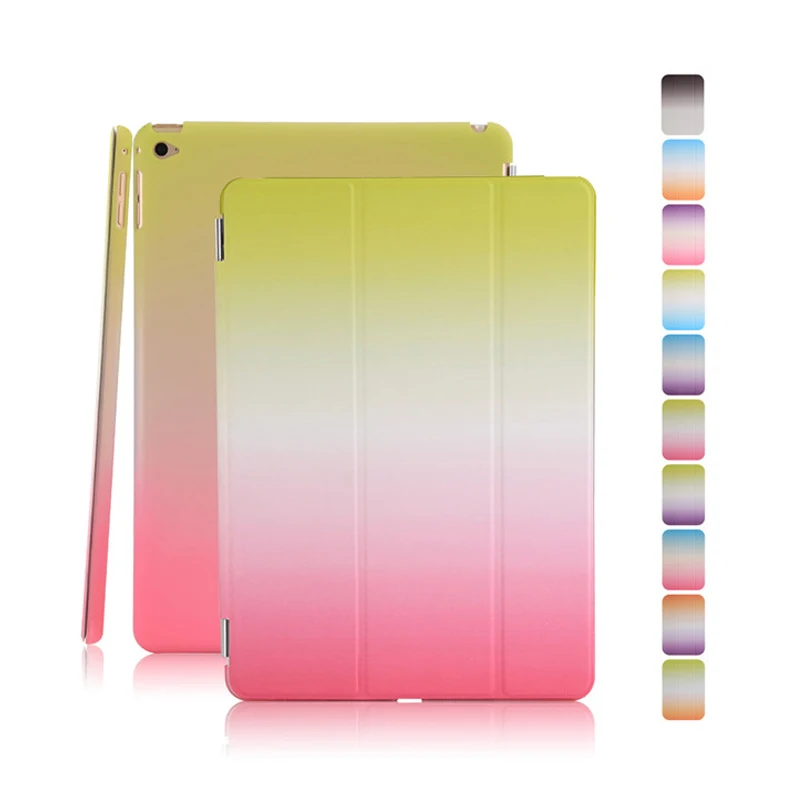 Умный чехол для iPad Air2 Air 2 Ipad 6 чехлы планшетов градиентный цвет|case tablet|cover for ipadsmart