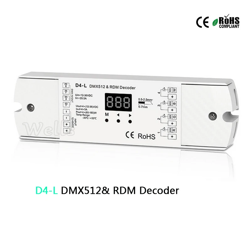 

T11-1/T12-1/T13-1/T14-1 Touch Panel 4 Zone DMX512 Master & RF Remote for single color/color temperature/RGB/RGBW led strip