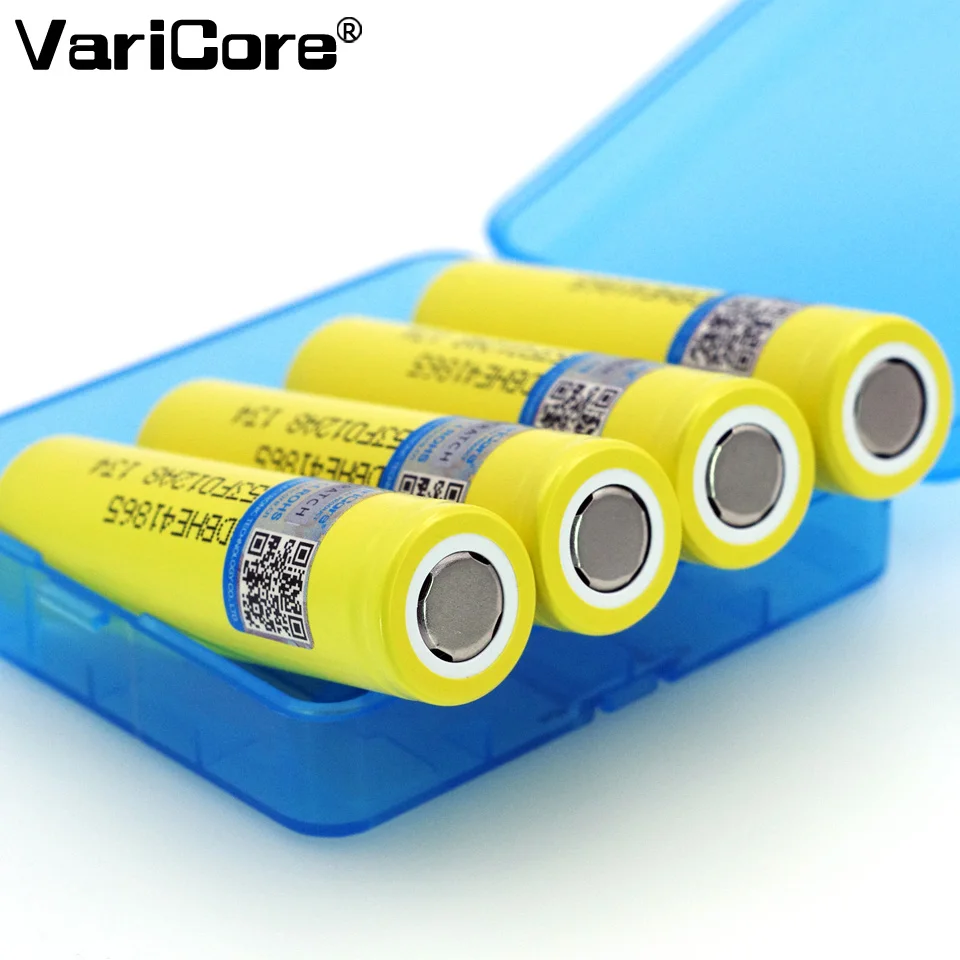 4 шт. оригинальный аккумулятор varicore HE4 18650 3 6 В батарея 2500 мАч 20A 35A high drain he4