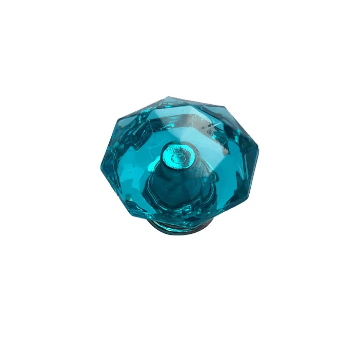 10Pcs Blue Crystal Diamond shaped Door Knobs for Jewelry Cosmetic Box Drawer Cabinet Kitchen Handle with Screws | Обустройство дома