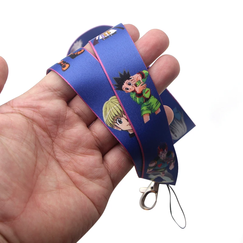 P3633 Dongmanli Аниме Охотник х Охотник брелок Lanyards Id бейдж держатель ID карты Пропуск Тренажерный зал мобильный телефон USB бейдж держатель ключевой ремень