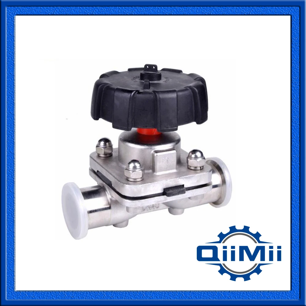 1 &quot-2&quot SS316L санитарно Нержавеющая сталь зажим мембранный Клапан epdm + ПТФЭ |