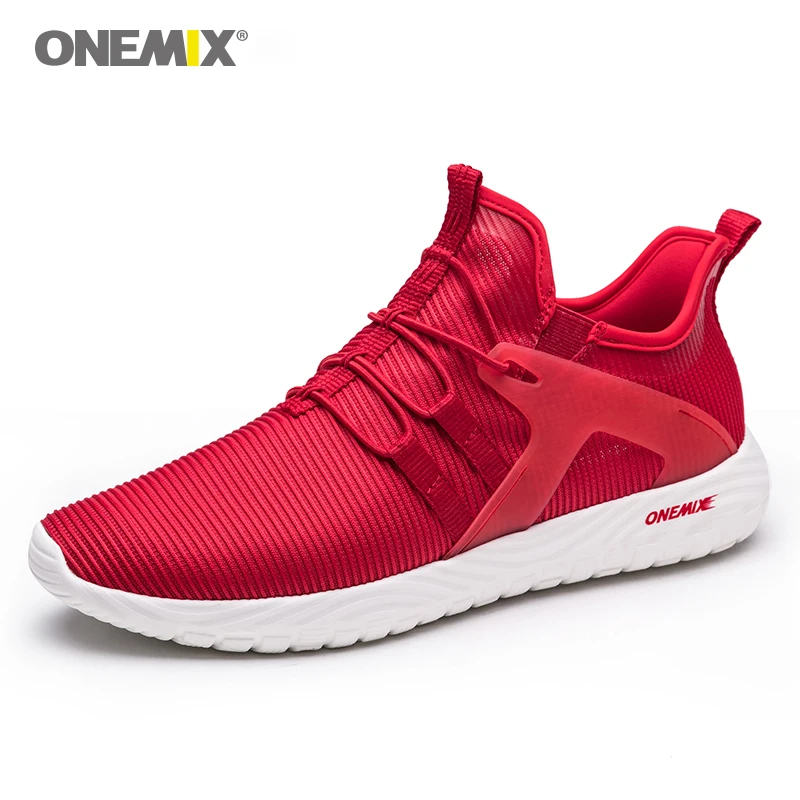 

ONEMIX Men Running Shoes Couple Thin Walking Sneakers Breathable Mesh Jogging Sneakers zapatillas hombre deportiva Plus EU47