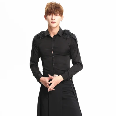 Новинка 2021 модная повседневная одежда для мужчин на весну приталенная рубашка с