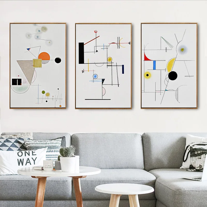 HAOCHU современные абстрактные геометрические узоры Wassily Kandinsky художественная