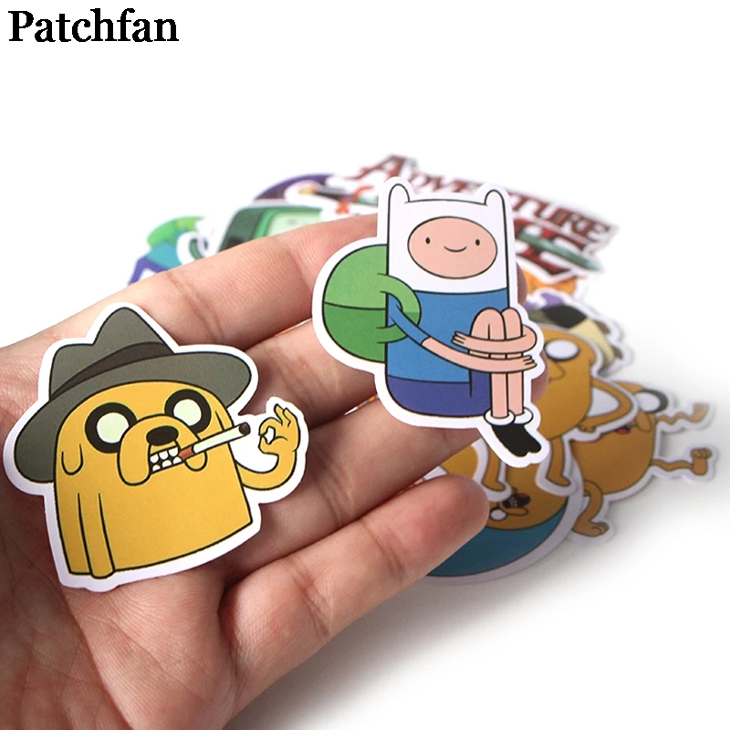 Patchfan 17 шт. креативные значки Adventur time DIY декоративные наклейки мультяшный стиль для DIY ПК стены телефон Скрапбукинг альбом A2087