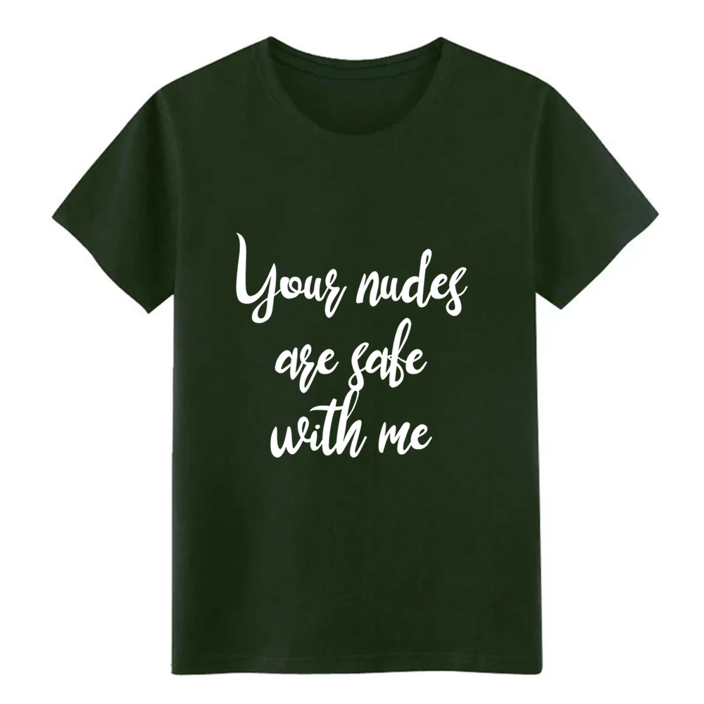 Мужская футболка с надписью your nudes are safe with me 2 дизайнерская короткими рукавами S XXXL