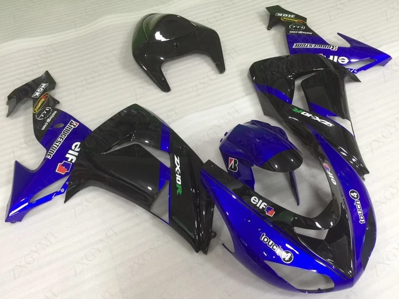 Кузов ZX10r 2006 2007 Обтекатели 07 Abs обтекателя 07|Накладки и декоративные молдинги| |