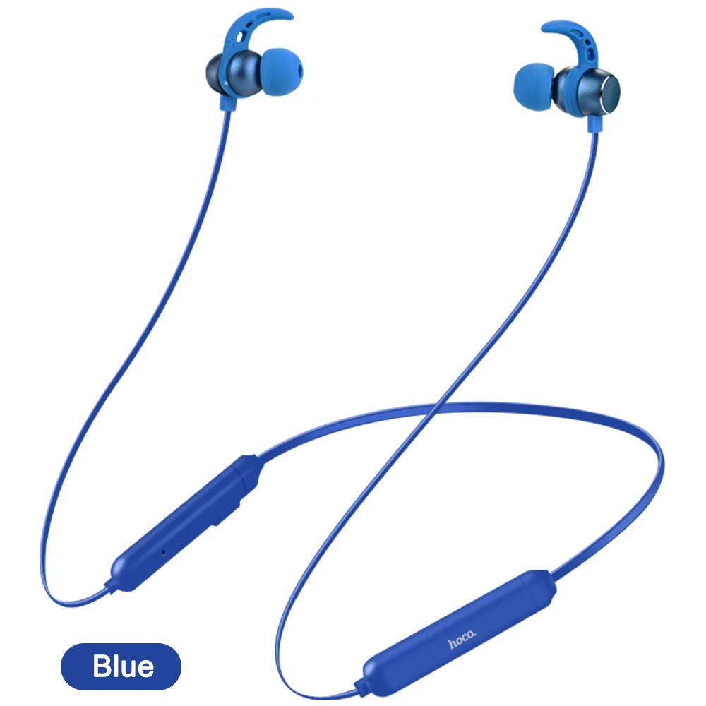 HOCO Bluetooth наушники Беспроводная Спортивная гарнитура водонепроницаемые наушники Auriculares Kulakl k Casque для iOS Android - Цвет: Синий