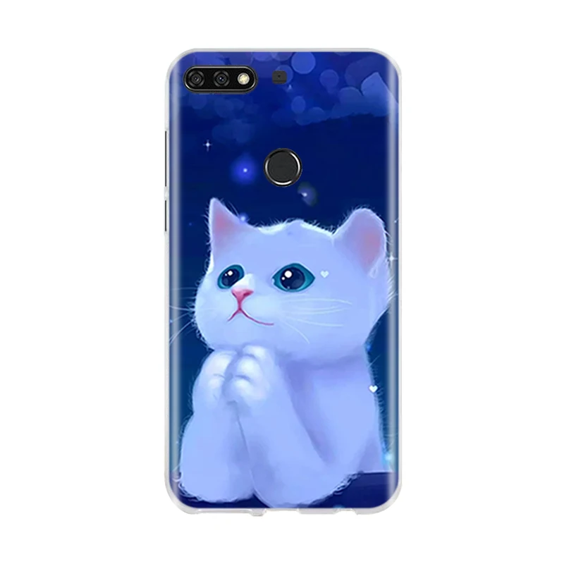 NO.62 Чехол для huawei Y7 /Y7 Prime /Y7 Pro силиконовый 3D милый чехол для huawei Honor 7C чехол для huawei Nova 2 Lite - Цвет: NO.62