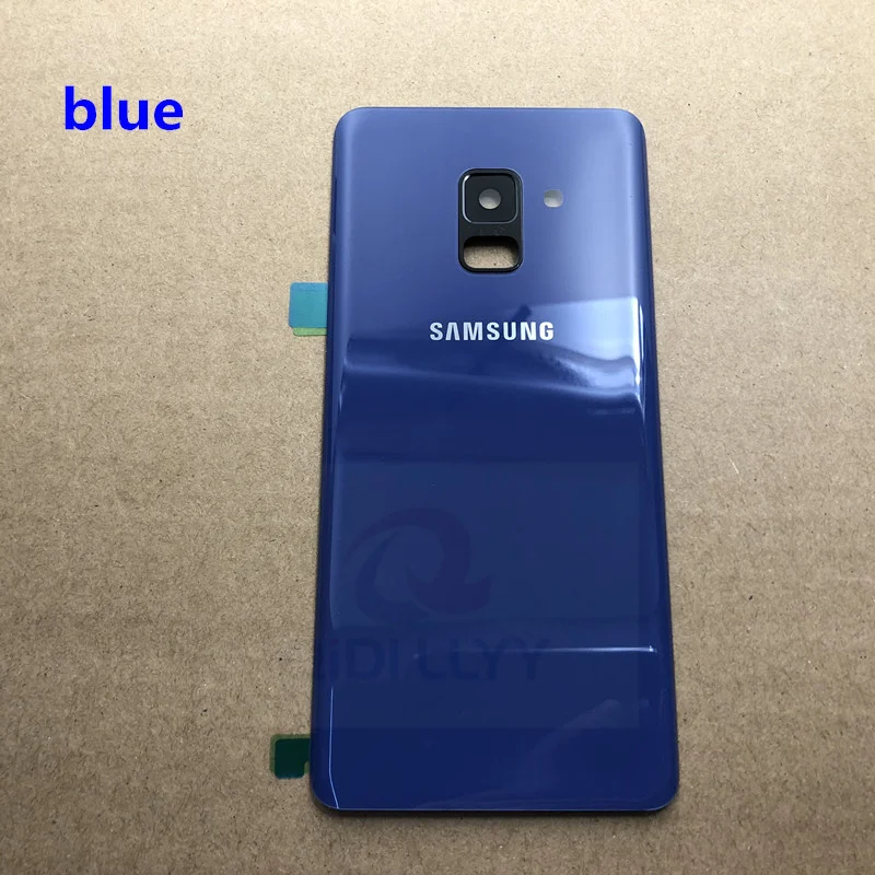 Для SAMSUNG Galaxy A8 A8 plus A530 A730 Задняя стеклянная крышка батарейного отсека задняя дверь корпус чехол для SAMSUNG A8 A8+ Задняя стеклянная крышка
