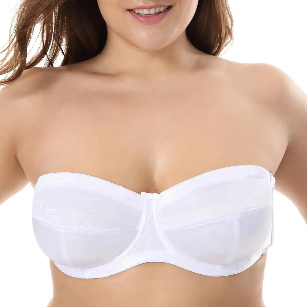 

New Women's Underwire Soft Cup Ultra Support Convertible Strapless Bra