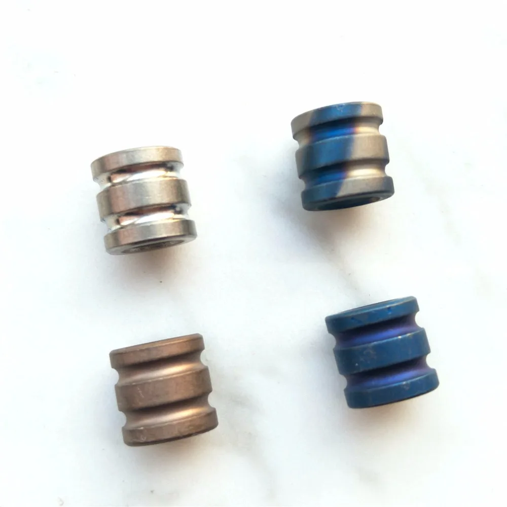 

Titanium Alloy Knife Beads Paracord Umbrella Rope Cord Outdoor Knife EDC Solid Knife Lanyard Titanium Alloy Pendant Multi Tools