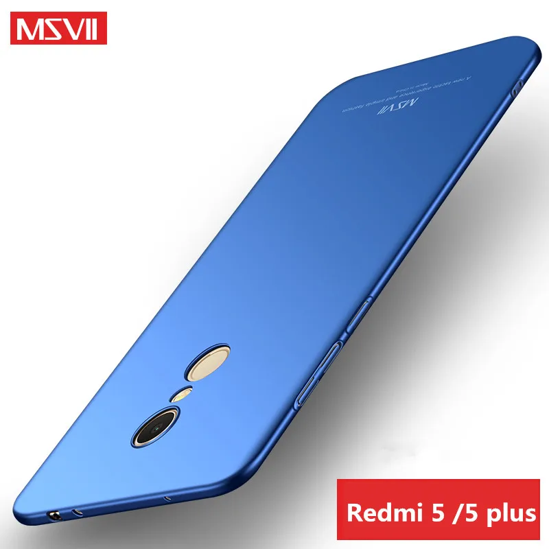 Xiaomi Redmi 5 plus чехол msvii Роскошный ультра тонкий ПК жесткая задняя крышка для телефона для xiomi Redmi 5 Чехол Redmi5 5A Чехлы глобальной версии